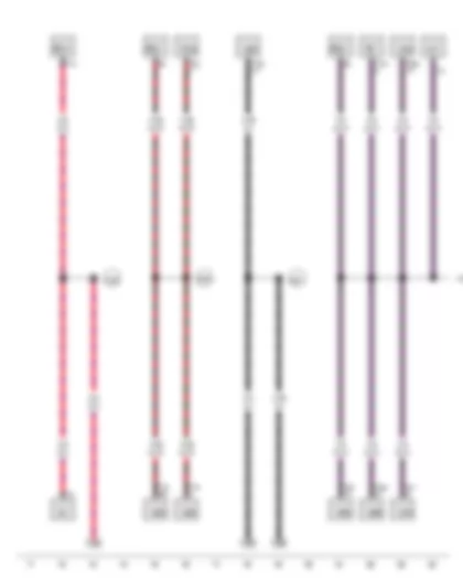 Wiring Diagram  VW JETTA SPORT WAGEN 2011 - Positive connection 6 (30a) in dash panel wiring harness - Positive connection 4 (15a) in dash panel wiring harness - Positive connection 5 (15a) in dash panel wiring harness - Positive connection 6 (15a) in dash panel wiring harness