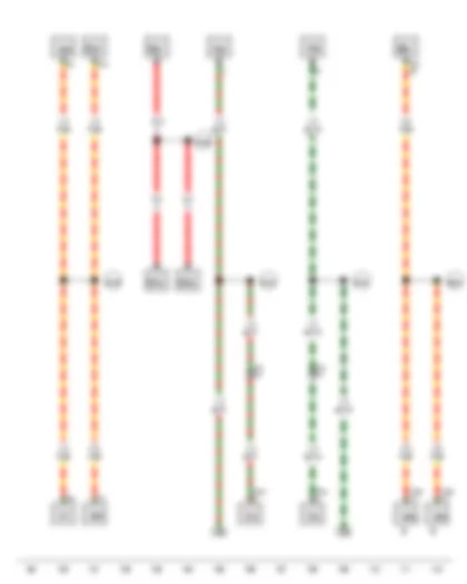 Wiring Diagram  VW JETTA SPORT WAGEN 2011 - Positive connection (30a) - in interior wiring harness - Positive connection 1 (30) - in interior wiring harness - Connection 1 (washer pump) - in interior wiring harness - Connection 2 (washer pump) - in interior wiring harness - Connection 1 (radio) - in interior wiring harness