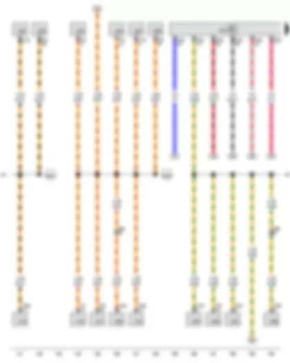 Wiring Diagram  VW JETTA SPORT WAGEN 2011 - Connection 1 (powertrain CAN bus - high) - in main wiring harness - Connection 1 (powertrain CAN bus - low) - in main wiring harness - Connection 1 (convenience CAN bus - high) - in main wiring harness
