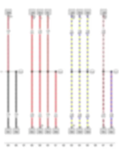 Wiring Diagram  VW JETTA SPORT WAGEN 2011 - Connection 3 in engine compartment wiring harness - Positive connection 2 (30a) - in engine compartment wiring harness - Positive connection 3 (58d) - in engine compartment wiring harness - Connection 5 in engine compartment wiring harness