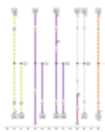 Wiring Diagram  VW JETTA SPORT WAGEN 2011 - Positive connection - in roof wiring harness - Connection (5V) in engine prewiring harness - Connection 2 (87a) in engine compartment wiring harness - Connection (87a) in engine prewiring harness - Connection 1 - in evaporator housing unit wiring harness
