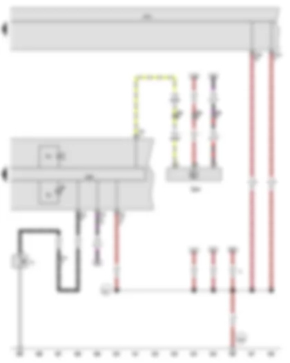 Wiring Diagram  VW JETTA 2016 - Oil pressure switch - Oil level and oil temperature sender - Control unit in dash panel insert - Onboard supply control unit