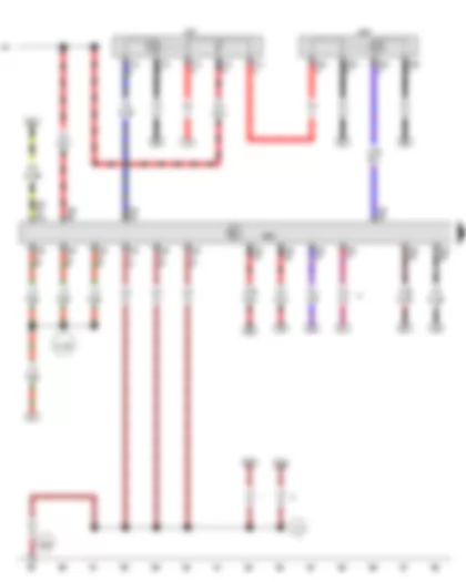 Wiring Diagram  VW JETTA 2015 - Engine control unit - Starter relay 1 - Starter relay 2