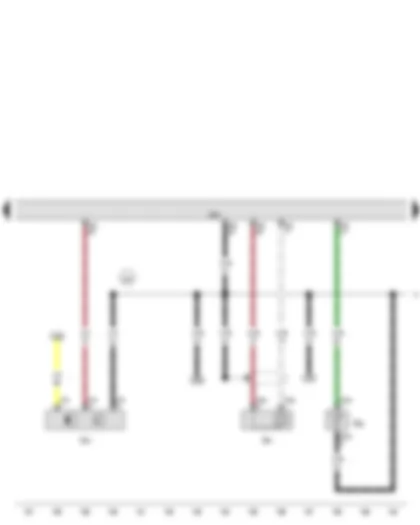 Wiring Diagram  VW JETTA 2015 - Hall sender - Knock sensor 1 - Coolant temperature sender - Engine control unit