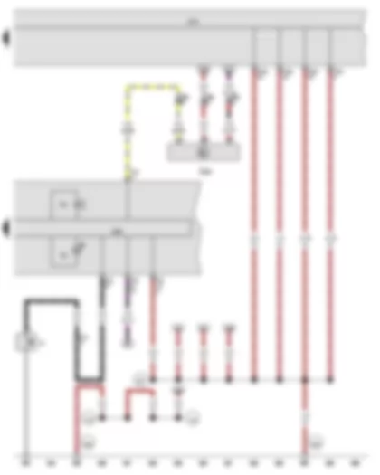 Wiring Diagram  VW JETTA 2011 - Oil pressure switch - Oil level and oil temperature sender - Control unit in dash panel insert - Onboard supply control unit