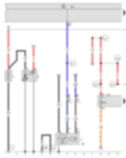 Wiring Diagram  VW JETTA 2011 - Battery - Starter - Alternator - Onboard supply control unit - Fuse holder C