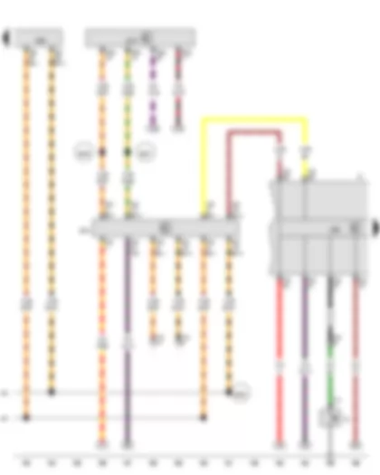 Wiring Diagram  VW JETTA 2015 - Oil pressure switch - Data bus diagnostic interface - Engine control unit - Dash panel insert