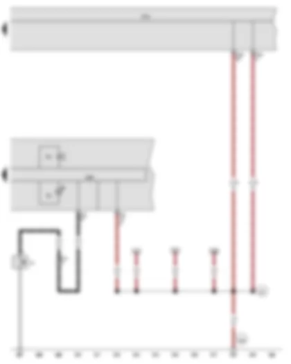 Wiring Diagram  VW JETTA 2012 - Oil pressure switch - Control unit in dash panel insert - Onboard supply control unit