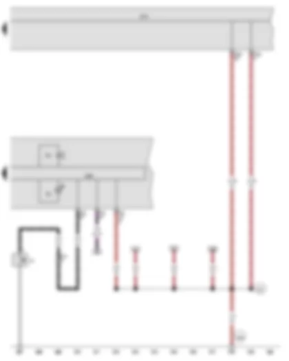 Wiring Diagram  VW JETTA 2015 - Oil pressure switch - Control unit in dash panel insert - Onboard supply control unit