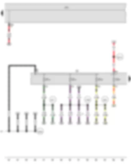 Wiring Diagram  VW JETTA 2015 - Onboard supply control unit - Fuse holder C