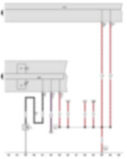 Wiring Diagram  VW JETTA 2015 - Oil pressure switch - Control unit in dash panel insert - Onboard supply control unit