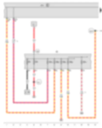 Wiring Diagram  VW JETTA 2011 - Onboard supply control unit - Fuse 1 in fuse holder A - Fuse 4 in fuse holder A - Fuse holder B