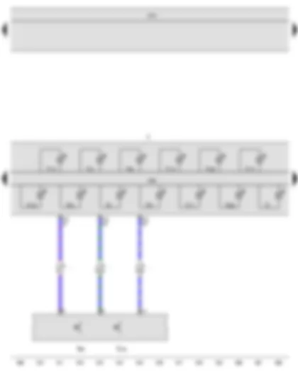 Wiring Diagram  VW JETTA 2015 - Multifunction display call-up button - Multifunction display memory switch - Onboard supply control unit - Dash panel insert
