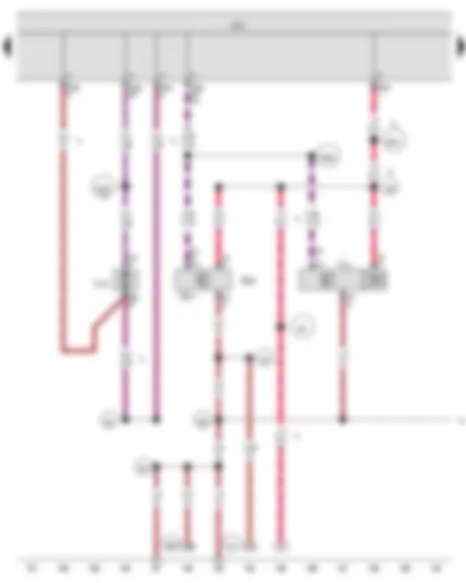 Wiring Diagram  VW JETTA 2012 - Interior monitoring sensor - Vehicle inclination sender - Alarm horn - Onboard supply control unit - Tank filler flap locking motor