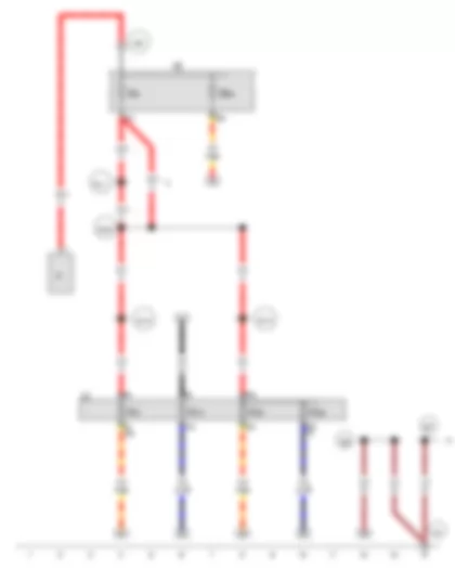 Wiring Diagram  VW JETTA 2016 - Fuse holder B - Fuse holder C
