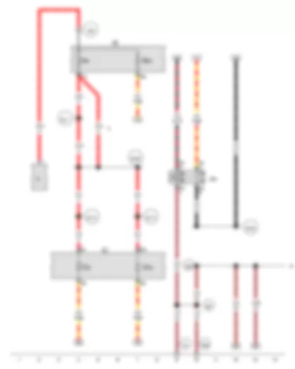 Wiring Diagram  VW JETTA 2016 - Terminal 15 voltage supply relay 2 - Fuse holder B - Fuse holder C