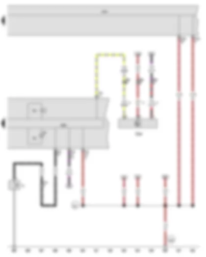 Wiring Diagram  VW JETTA 2017 - Oil pressure switch - Oil level and oil temperature sender - Control unit in dash panel insert - Onboard supply control unit