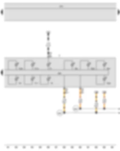 Wiring Diagram  VW JETTA 2016 - Onboard supply control unit - Dash panel insert