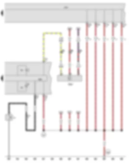 Wiring Diagram  VW JETTA 2014 - Oil pressure switch - Control unit in dash panel insert - Onboard supply control unit