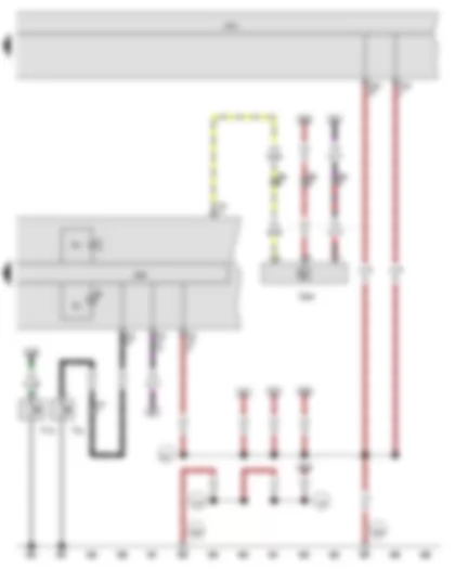 Wiring Diagram  VW JETTA 2015 - Oil pressure switch - Oil pressure switch for reduced oil pressure - Oil level and oil temperature sender - Control unit in dash panel insert - Onboard supply control unit