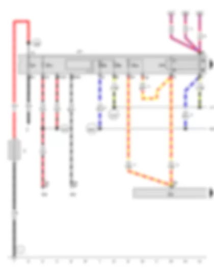 Wiring Diagram  VW JETTA 2011 - Main relay - Low heat output relay - Auxiliary air heater element
