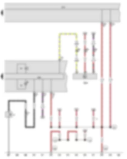 Wiring Diagram  VW JETTA 2012 - Oil pressure switch - Oil level and oil temperature sender - Control unit in dash panel insert - Onboard supply control unit