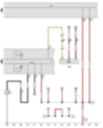 Wiring Diagram  VW JETTA 2013 - Oil pressure switch - Oil level and oil temperature sender - Control unit in dash panel insert - Onboard supply control unit