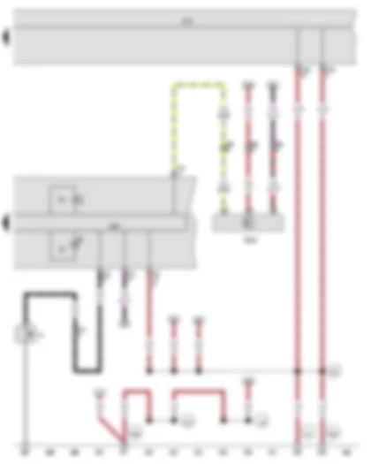 Wiring Diagram  VW JETTA 2013 - Oil pressure switch - Oil level and oil temperature sender - Control unit in dash panel insert - Onboard supply control unit
