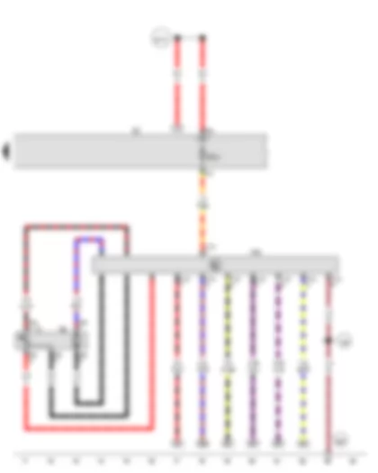 Wiring Diagram  VW JETTA 2014 - Fuel gauge sender - Fuel system pressurisation pump - Fuel pump control unit - Fuse holder C