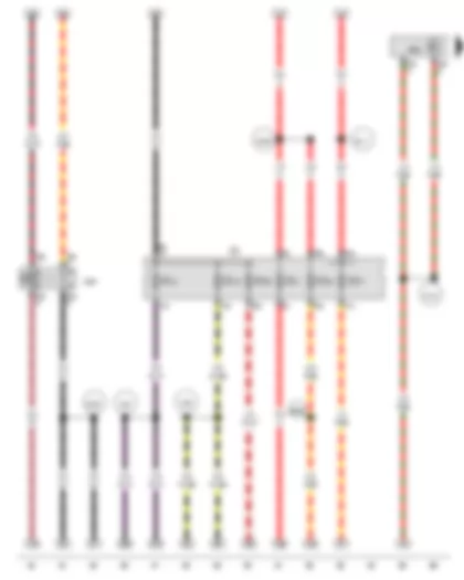Wiring Diagram  VW JETTA 2015 - Terminal 15 voltage supply relay - Engine control unit - Fuse holder C