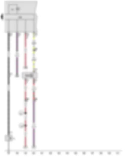 Wiring Diagram  VW JETTA 2015 - Oil pressure switch - Oil level and oil temperature sender - Control unit in dash panel insert