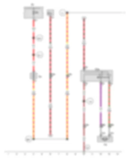 Wiring Diagram  VW JETTA 2016 - Backrest adjustment button 2 - Fuse holder A - Front passenger seat backrest adjustment motor