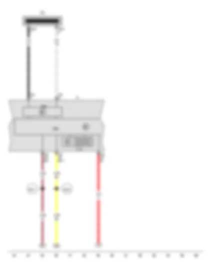 Wiring Diagram  VW JETTA 2015 - Immobiliser reader coil - Multifunction indicator - Immobiliser control unit - Dash panel insert