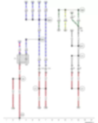 Wiring Diagram  VW JETTA 2007 - Fuse 3 on fuse holder C - Cigarette lighter - Number plate light