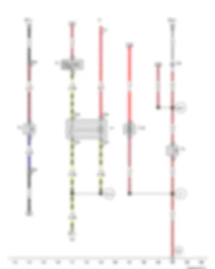 Wiring Diagram  VW JETTA 2008 - Luggage compartment light switch - Dual tone horn relay - Fuse 14 on fuse holder C - Fuse 20 on fuse holder C - Rear lid release motor - Luggage compartment light