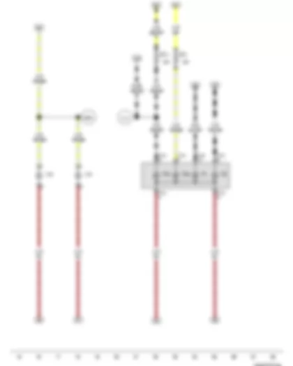 Wiring Diagram  VW JETTA 2010 - Left fog light bulb - Right fog light bulb - Left side light bulb - Front left turn signal bulb - Left headlight dipped beam bulb - Left headlight main beam bulb