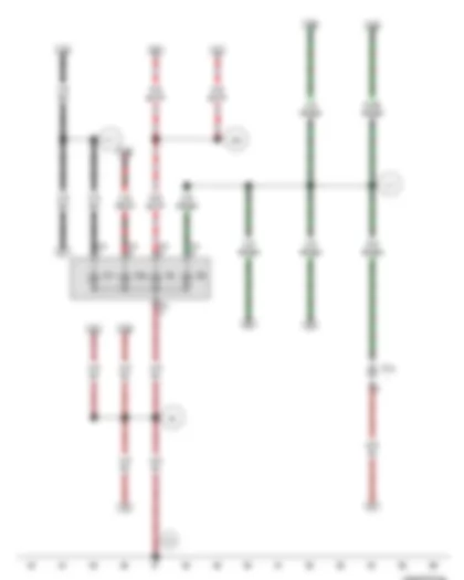 Wiring Diagram  VW JETTA 2010 - Right tail light bulb - Rear right turn signal bulb - Right reversing light bulb - Right turn signal repeater bulb - Right brake and tail light bulb