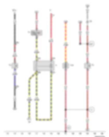 Wiring Diagram  VW JETTA 2010 - Luggage compartment light switch - Dual tone horn relay - Fuse 14 on fuse holder C - Rear lid release motor - Luggage compartment light