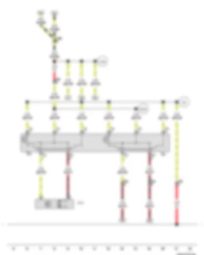 Wiring Diagram  VW JETTA 2009 - Front left window regulator switch - Driver side window regulator motor