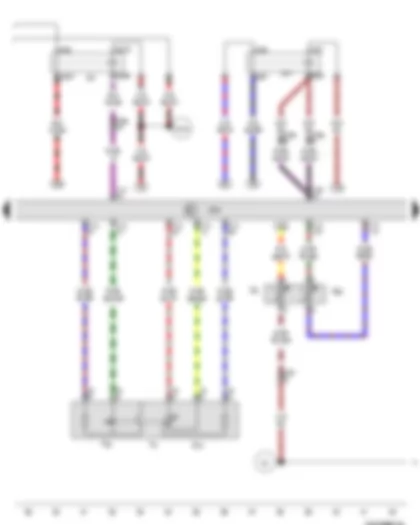 Wiring Diagram  VW JETTA 2012 - Coolant temperature display sender - Coolant temperature sender