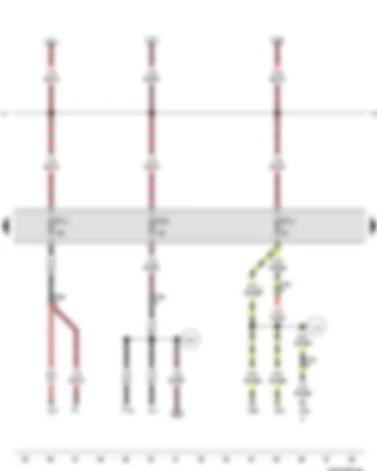 Wiring Diagram  VW JETTA 2012 - High-pressure sender - Starter inhibitor relay - Automatic gearbox control unit