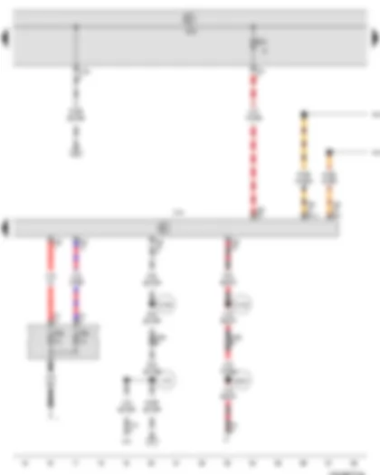 Wiring Diagram  VW JETTA 2012 - ABS control unit - Onboard supply control unit - Fuse 4 on fuse holder C