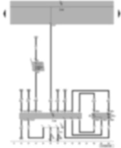 Wiring Diagram  VW JETTA 2010 - Fuel gauge sender - fuel system pressurisation pump - onboard supply control unit - fuel pump control unit