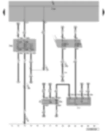 Wiring Diagram  VW JETTA 2006 - Fuel gauge sender - fuel system pressurisation pump - fuel pump relay - onboard supply control unit - terminal 50 voltage supply relay