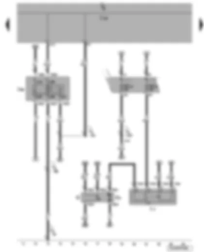 Wiring Diagram  VW JETTA 2009 - Fuel gauge sender - fuel system pressurisation pump - fuel pump relay - onboard supply control unit - terminal 50 voltage supply relay