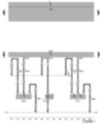 Wiring Diagram  VW JETTA 2007 - Hall sender - intake air temperature sender - fuel pressure sender - Motronic control unit