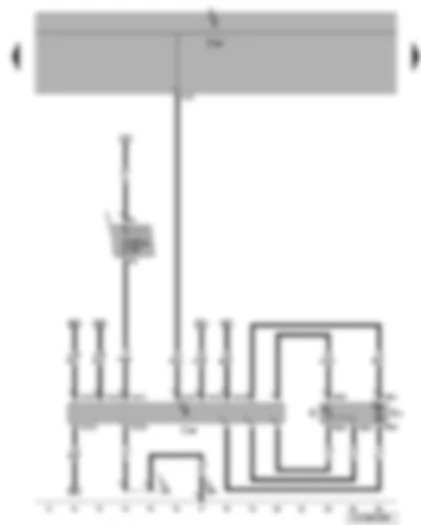 Wiring Diagram  VW JETTA 2008 - Fuel gauge sender - fuel system pressurisation pump - onboard supply control unit - fuel pump control unit