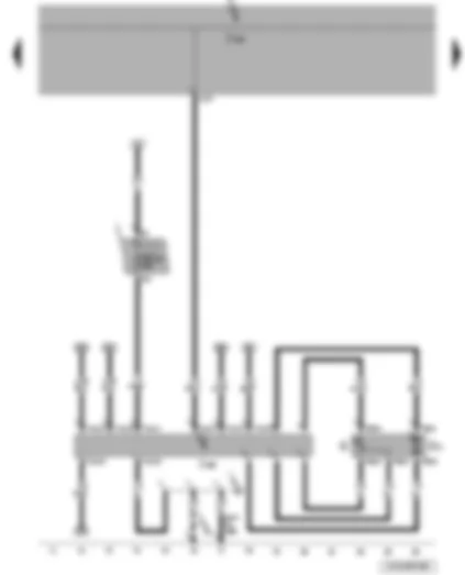 Wiring Diagram  VW JETTA 2009 - Fuel gauge sender - fuel system pressurisation pump - onboard supply control unit - fuel pump control unit