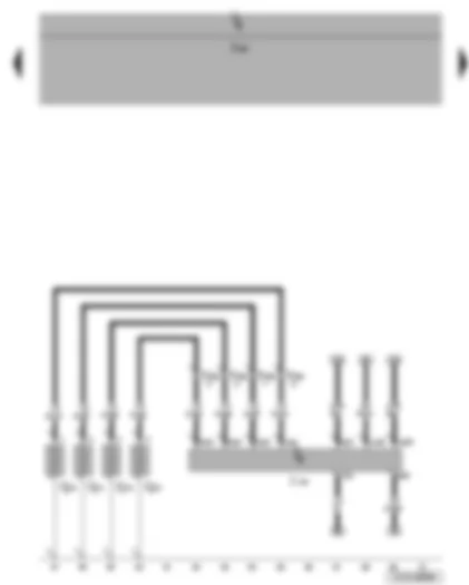 Wiring Diagram  VW JETTA 2006 - Automatic glow period control unit - glow plugs