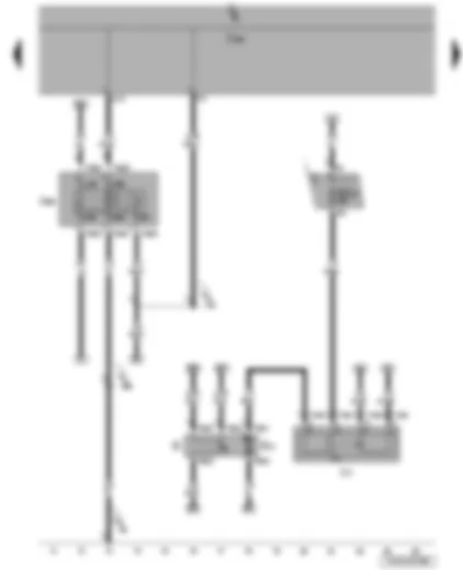 Wiring Diagram  VW JETTA 2006 - Fuel gauge sender - fuel system pressurisation pump - fuel pump relay - onboard supply control unit - terminal 50 voltage supply relay